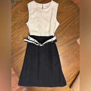 Vtg Milly of New York Black & White dress, size 10